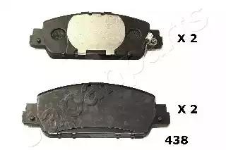Japanparts гальмівні колодки передн.дискові honda hr-v ru 1.5 1.6i-dtec... PA438AF JAPAN PARTS