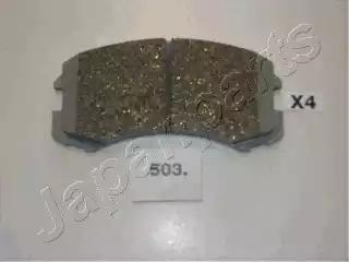 Комплект гальмівних накладок, дискове гальмо PA503AF JAPAN PARTS