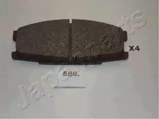 Japanparts mitsubishi к-т гальмівних колодок передніх canter PA586AF JAPAN PARTS