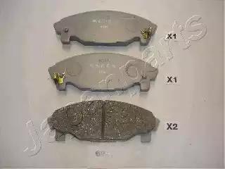 Комплект гальмівних накладок, дискове гальмо PA699AF JAPAN PARTS