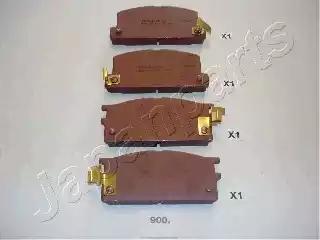 Комплект гальмівних накладок, дискове гальмо PA900AF JAPAN PARTS