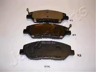 Japanparts hyundai гальмівні колодки передн.santa fe kia carnival PAH14AF JAPAN PARTS