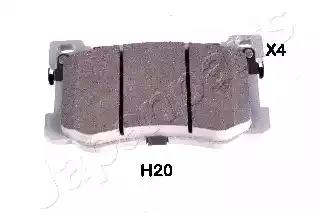 Japanparts hyundai к-т передн. гальм. колодок genesis 08- PAH20AF JAPAN PARTS