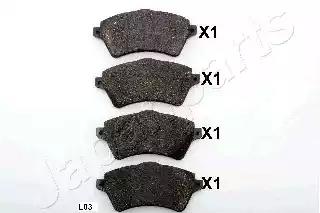 Japanparts landrover колодки гальмівні передні freelander 00- PAL03AF JAPAN PARTS