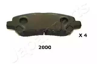Japanparts toyota h колодки гальм. задн highlander 07- PP2000AF JAPAN PARTS