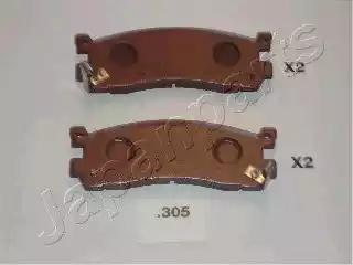 Japanparts mazda гальмівні колодки задн. mpv i lv 3.0 i v6 lvew PP305AF JAPAN PARTS