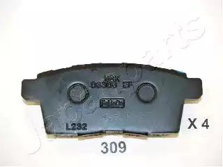 Japanparts mazda колодки гальм.задн.cx-7/9 PP309AF JAPAN PARTS