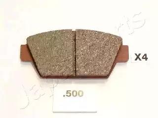 Комплект гальмівних накладок, дискове гальмо PP500AF JAPAN PARTS