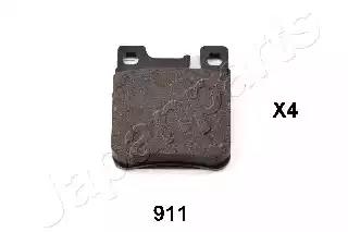 Комплект гальмівних накладок, дискове гальмо PP911AF JAPAN PARTS