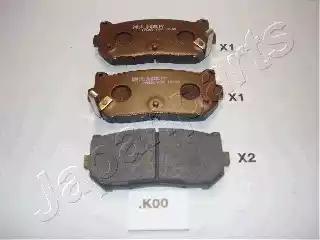 Japanparts kia гальмівні колодки задн.carens 04- clarus 98- shuma 98- PPK00AF JAPAN PARTS