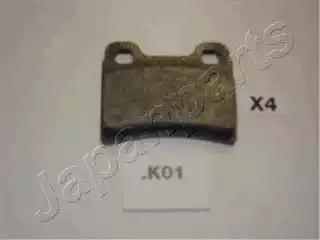 Комплект гальмівних накладок, дискове гальмо PPK01AF JAPAN PARTS