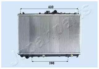 Радіатор, система охолодження двигуна RDA163026 JAPAN PARTS