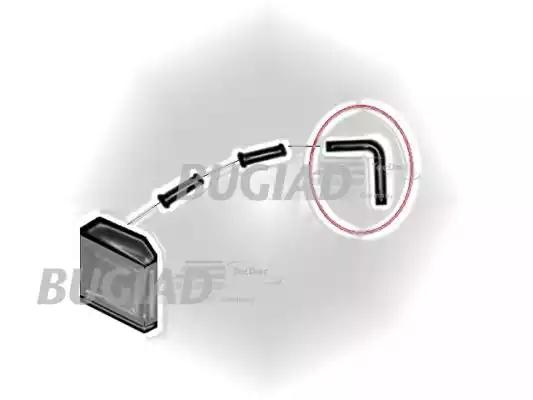 Патрубок інтеркулера skoda fabia 1.4 tdi 05-10/vw polo tdi 01-09 82680 BUGIAD