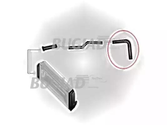 Патрубок інтеркулера ford connect 18 tdci 88616 BUGIAD