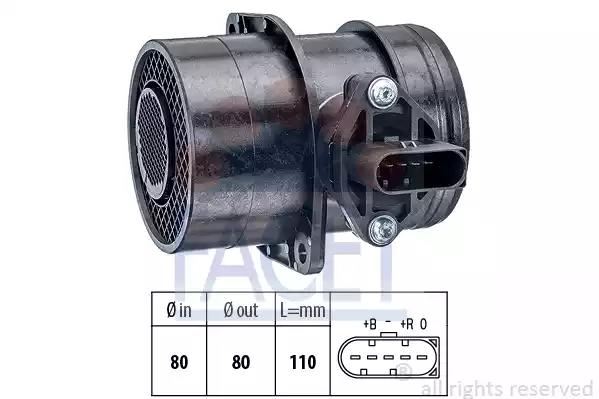 Витратомір повітря caddy 2.0tdi 07-10/lt 2.8tdi/t5 2.5tdi 03- 10.1191 facet 101191 FACET
