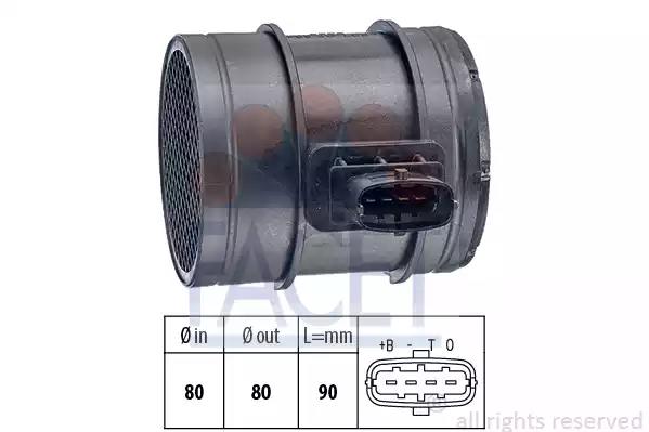 Витратомір повітря 4 конт. fiat ducato/iveco daily iv 1.9d-3.0d 06- 101293 FACET