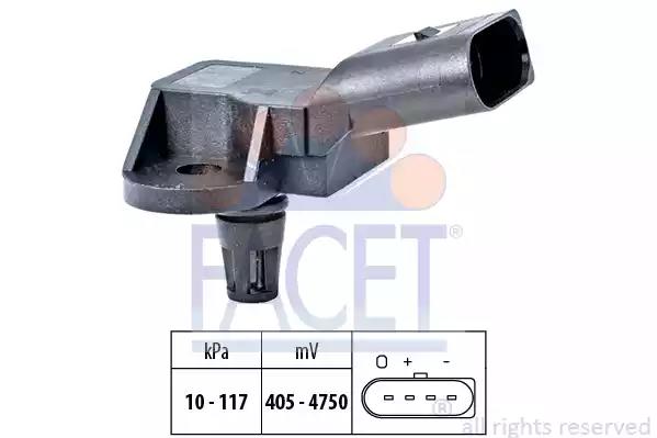 Датчик тиску наддуву 4 конт.a4/a6/q7/fabia/octavia 1.2-6.3 03- 10.3157 facet 103157 FACET