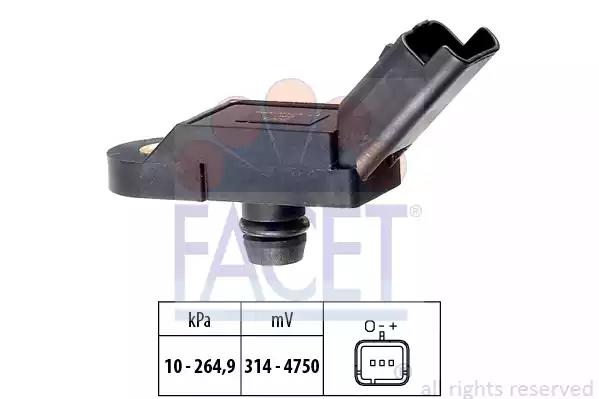 Датчик тиску повітря citroen c4/c5 / peugeot 207/308 1.6 i 06- 103164 FACET
