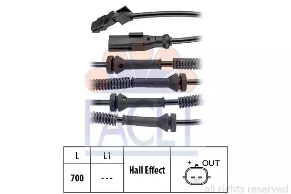 Датчик скорости abs 210146 FACET