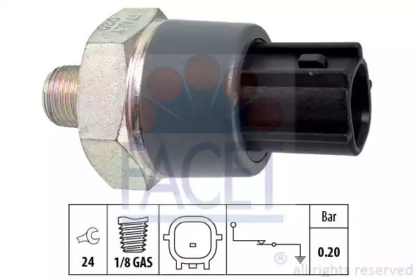 Датчик тиску оливи nissan murano ii 2.5 dci 4x4 10-14 7.0166 facet 70166 FACET