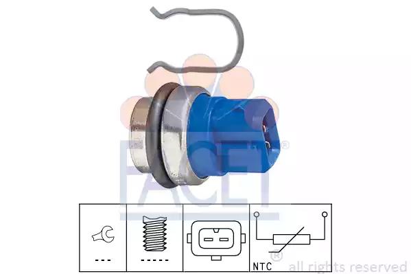 Датчик температури 2 конт./синій vw t4/audi a4/a6 83-03 73101 FACET