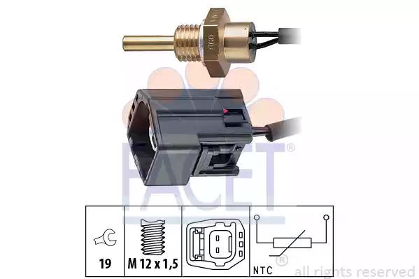 Датчик температури volvo c70 s40 s60 s70 s80 v40 v70 95-07 1.6-2.4i 7.3304 facet 73304 FACET