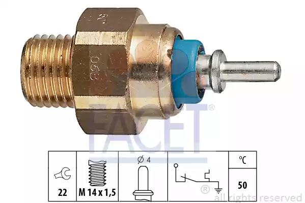 Датчик температури охолоджуваної рідини mercedes benz... 74070 FACET