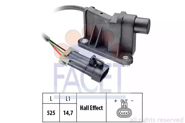 Датчик розподілвалу opel astra f/g corsa b vectra b1.4/1.6 93-05 90315 FACET