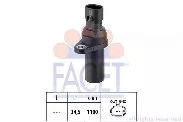 Датчик положення колінвала doblo/fiorino/qubo 1.4 09- 90378 FACET
