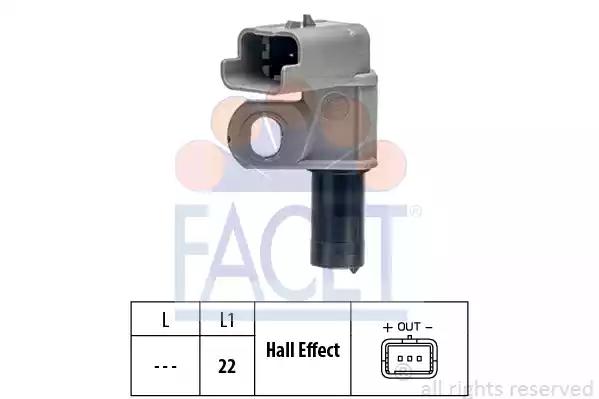Датчик обертів коленвала citroen berlingo/c4/ 207/ 308/ 407 1.6hdi/2.0hdi 05-... 90460 FACET
