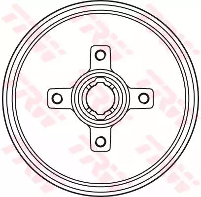 Тормозной барабан DB4134BR TRW