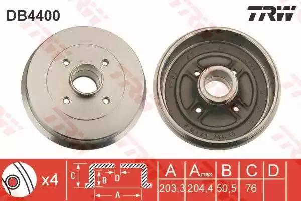 Тормозной барабан DB4400 TRW