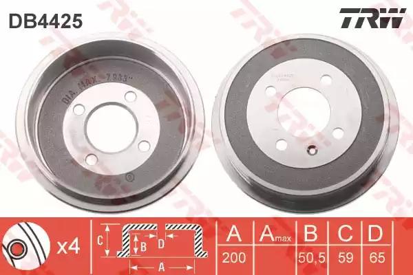 Тормозной барабан DB4425 TRW