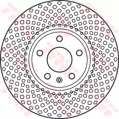 Гальмівний диск DF6015S TRW