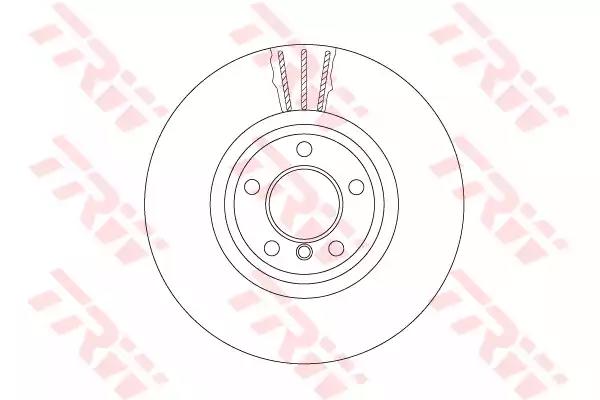 Тормозной диск DF6615S TRW