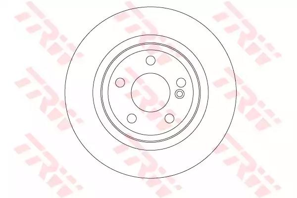 Диск гальмівний 1 шт. mercedes aw176/bw246w242/clac117/glax156 r 11 DF6634 TRW
