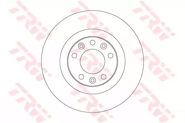 Диск гальмівний 1 шт. citroen c4 grand picasso/c4 picasso r d=290mm 13 DF6667 TRW