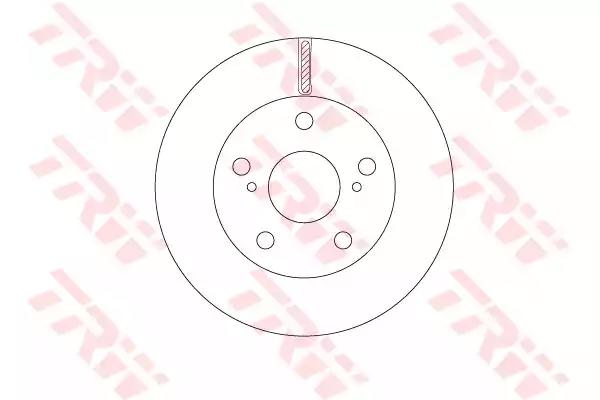 Гальмівний диск DF6782S TRW