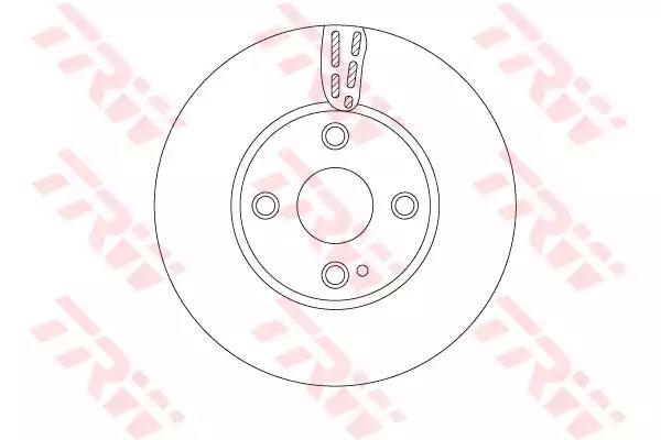 Tarcza hamulc. mazda 2 14- DF6793 TRW