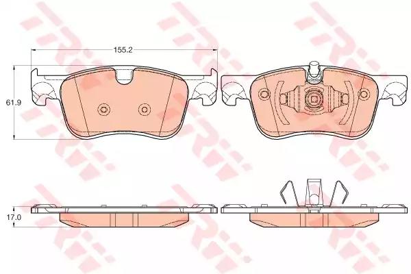 Gdb2062  trw - гальмівні колодки до дисків GDB2062 TRW