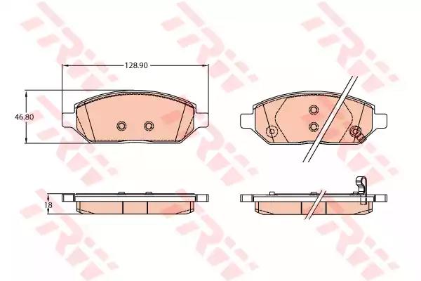 Klocki hamulc. opel karl 15-19 przód GDB2135 TRW