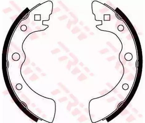 Комплект гальмівних колодок GS8071 TRW