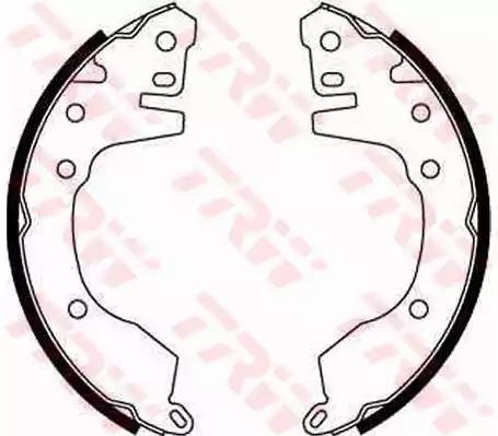 Комплект гальмівних колодок GS8517 TRW