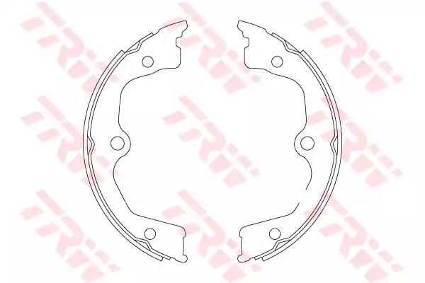 Комплект гальмівних колодок, стоянкове гальмо GS8821 TRW