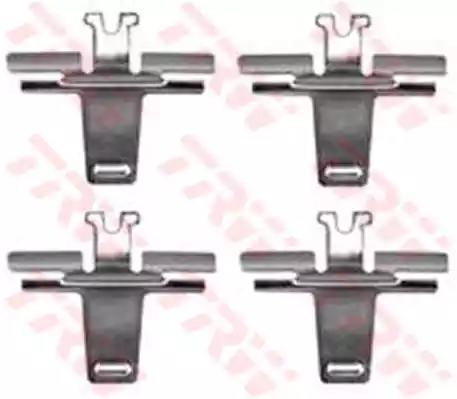 Комплект приладдя, накладка дискового гальма PFK180 TRW