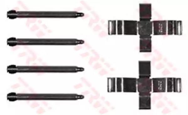 Комплект приладдя, накладка дискового гальма PFK234 TRW