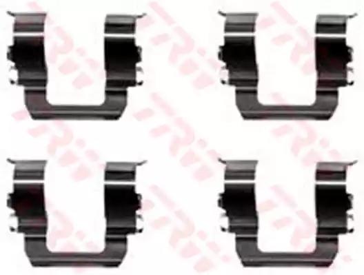 Комплект приладдя, накладка дискового гальма PFK311 TRW