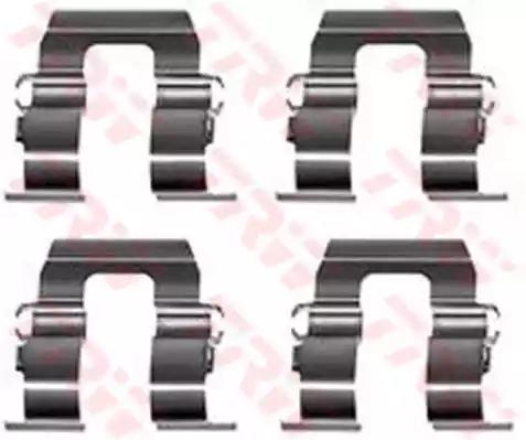 Комплект приладдя, накладка дискового гальма PFK334 TRW