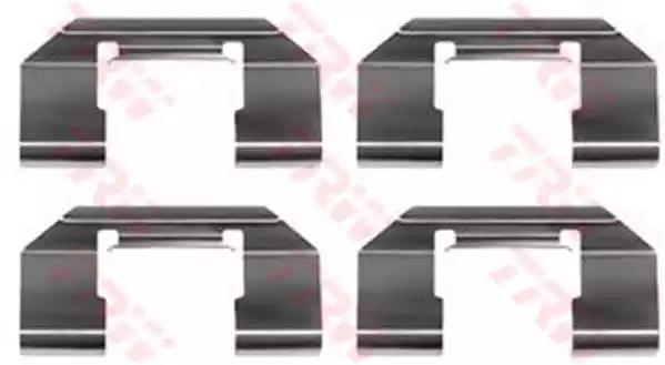 Комплект приладдя, накладка дискового гальма PFK376 TRW