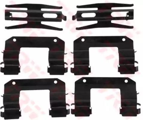 Комплект приладдя, накладка дискового гальма PFK499 TRW